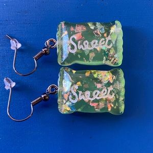 Green SWEET earrings